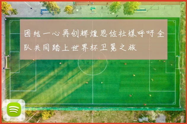 团结一心再创辉煌恩佐社媒呼吁全队共同踏上世界杯卫冕之旅